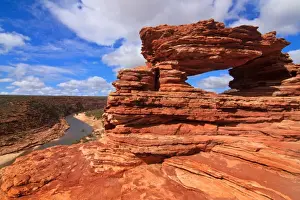 Rock Formations In Australia Stampe: Natures Window