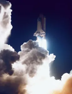 Australian Space Photography Stampe: Launch of the Space shuttle