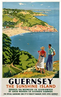 Guernsey, locandina GWR / SR, 1938.