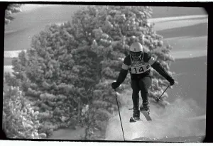 Bettmann Archive Photos Stampe: Billy Kidd Practicing Ski Program