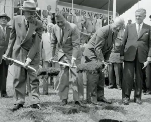 Civil Engineering History Stampe: Hydroelectric Power Project Ceremony