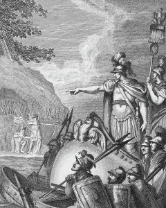Ancient Roman Leaders Stampe: Julius Caesar Commanding Forces