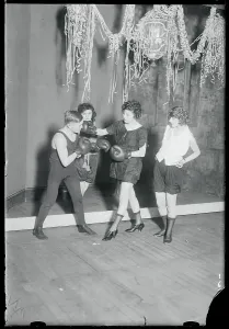Early 20th Century Boxing Stampe: Learning How to Box