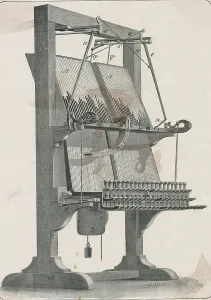 Boston Massachusetts History Stampe: Typesetting Machine