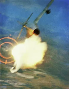 Vietnam War Aircraft Stampe: Wing of MIG-17 Exploding