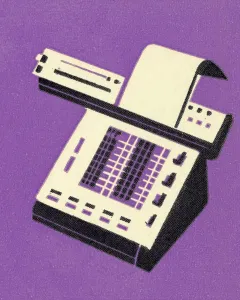Captivating Pop Art Illustrations Stampe: Adding Machine