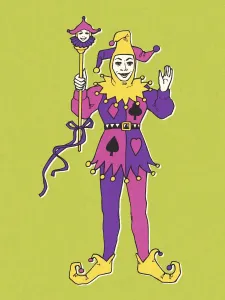 Vintage Clothing Illustrations Stampe: Jester
