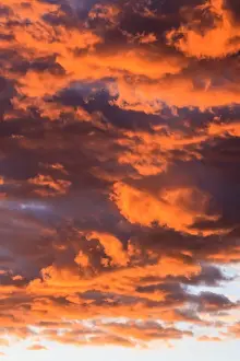 Cloud Formations Stampe: Cloud formations, evening sky, Namibia