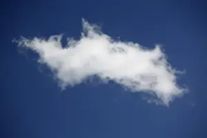 Horizontal Landscape Images Stampe: A cloud in the sky