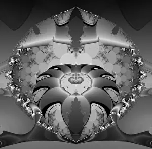 Geometric Shapes Illustration Stampe: Fractal object