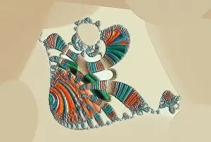 Colorful Geometric Patterns Stampe: Fractal object