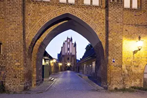 Medieval City Gate Stampe: Friedlander Tor, inner and outer gate