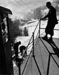 Swiss Ski Resort Stampe: Checking The Cable
