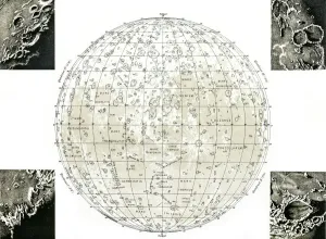 Una Collezione Di Immagini Fuori Dal Mondo Stampe: Mappa Lunare