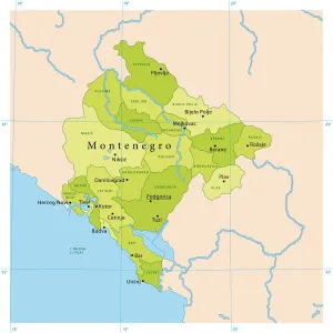 Stampe di Mappa vettoriale dettagliata di Montenegro. Il file è stato creato il 25 ottobre 2011. I colori nel file .eps sono pronti per la stampa (CMYK). Sono inclusi i seguenti file: EPS (v8) e JPG Hi-Res Mappa Stampe: Mappa Vettoriale del Montenegro.