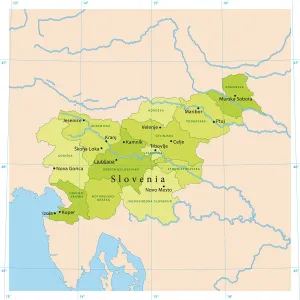Stampe di Mappa vettoriale dettagliata della Slovenia. Il file è stato creato il 23 settembre 2011. I colori nel file .eps sono pronti per la stampa (CMYK). File inclusi: EPS (v8) e JPG Hi-Res Mappa Stampe: Mappa vettoriale della Slovenia.