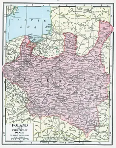 Antique European Cartography Stampe: Map Of Poland