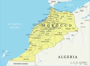 Mappa di Riferimento del Marocco.