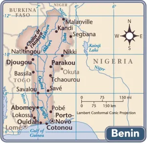 Reference Maps 2011 Edition Stampe: Benin country map