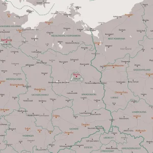 Area del Vettore di Mappa di Berlino Brandeburgo