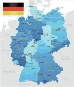 Germania - carta stradale