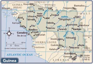 Reference Maps 2011 Edition Stampe: Guinea country map