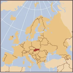 European Country Maps Stampe: Lithuania reference map