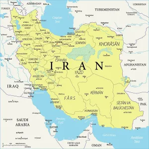 Mappa dellIran.