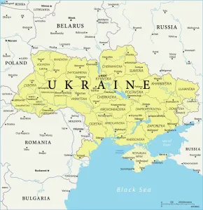 Mappa dellUcraina.