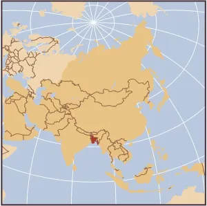 Opere D'arte Fotorealistiche Stampe: Mappa di riferimento del Myanmar (Birmania).