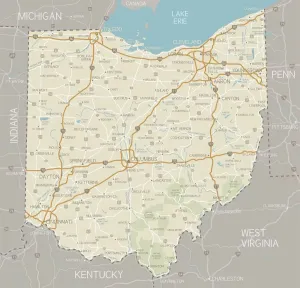 Mappa dellOhio