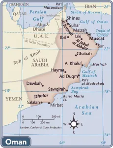 Reference Maps 2011 Stampe: Oman country map
