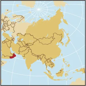 Middle East Cartography Stampe: Oman reference map