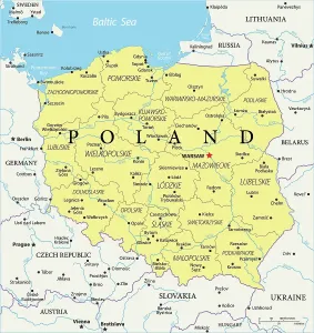 Mappa di Riferimento della Polonia.