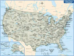 Fine Art Storehouse Maps Stampe: Reference Maps