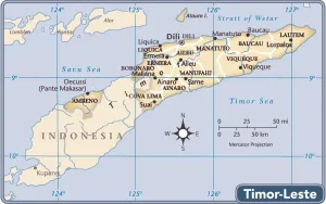 Reference Maps 2011 Edition Stampe: Timor Leste country map