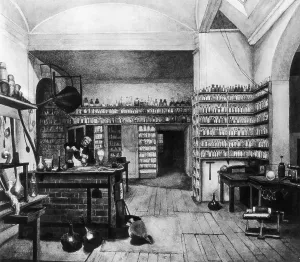 Michael Faraday Stampe: Faraday At Work