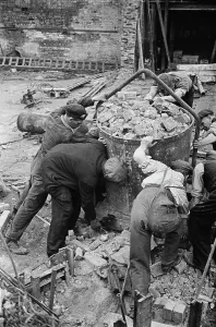Air Raid Damage Stampe: Loading Rubble