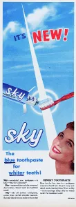 Vintage Toothpaste Ads Stampe: Sky Toothpaste