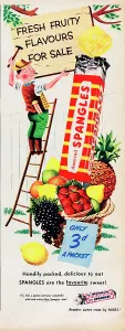 Advertising From The Past Stampe: Spangles