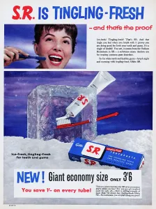 Vintage Toothpaste Advertisement Stampe: S.R. Toothpaste