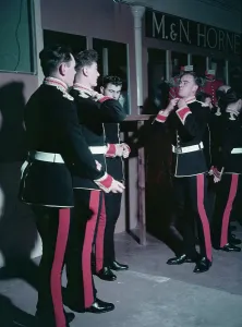 Royal Coronation Ceremony Stampe: Troops Fitting