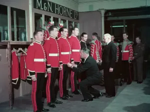 Coronation Queen Elizabeth II Stampe: Troops Fitting