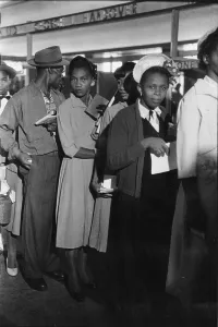 West Indian Immigration Stampe: West Indian Queue