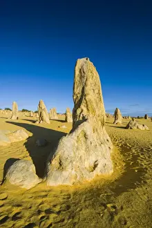 Barren Desert Scenes Stampe: The Pinnacles limestone formations, Nambung National Park, Western Australia