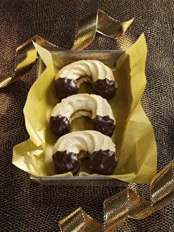 Sweet Food Photography Stampe: Piped biscuits in packaging