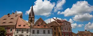 Transylvania Architecture Stampe: Rooftops of Sibiu