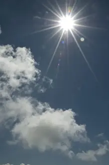 Backlit Landscape Photography Stampe: Sky, clouds, sun