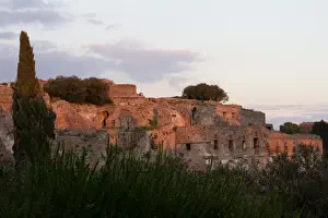 Italy Travel Destinations Map Stampe: Sunset