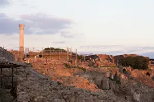 Mt Vesuvius Eruption Stampe: Sunset